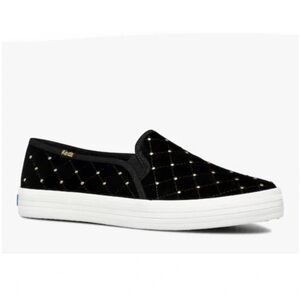 Kate Spade for Keds black slide, velvet sneakers!